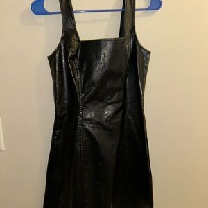 Tripp NYC Black Polka Dot PVC dress